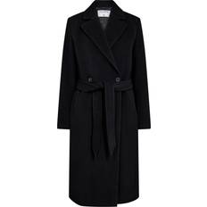 Filippa K Overtøj Filippa K Soft Wool Belted Coat Kvinde Black Vinterjakker hos Magasin