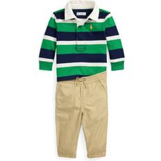 Polo Ralph Lauren Ralph Lauren Baby Rugby Shirt & Joggers Set, Stafford Green