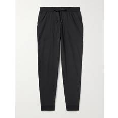 Lululemon ABC Tapered Recycled-Warpstreme Drawstring Trousers Men Black