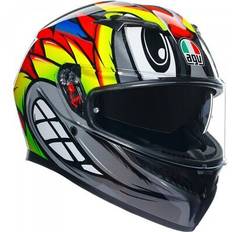 Yellow Motorcycle Helmets AGV K3 Graphic Motorcycle Helmet Birdy 2.0 Grey Yellow Red (58cm) Black/grey/red