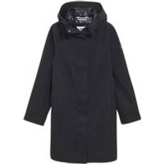 Imperméables Aigle Imperméable Longue À Capuche Femme MTD - Noir