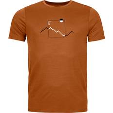 Ortovox Cool Peak Focus T-Shirt Merino-shirt bristle brown