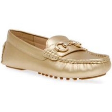 Gold Loafers Anne Klein Chrystie Women's Flat Shoes Gold