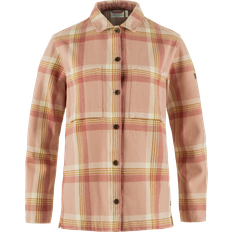 Dam - Rosa Skjortor Fjällräven Singi Flannel Overshirt W, Chalk Rose-Dusty Rose