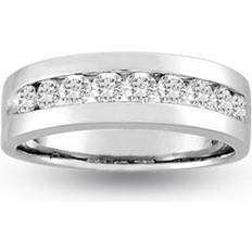 14k - Men Rings Bagatela 0.25 CTTW Stone Round Diamond Channel Set Mens Ring 14K Gold Band