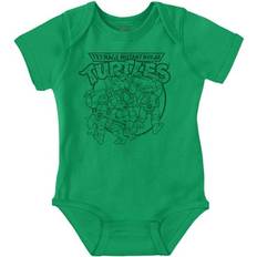 Bodysuits Brisco Brands TMNT Retro Ninja Turtles Cartoon Romper Boys or Girls Infant BaBrands 18M