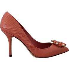 Dolce & Gabbana Heels & Pumps Dolce & Gabbana Exotic Leather Heels Pumps in Pink EU37.5/US7