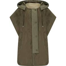 Gilet Max Mara Weekend EGEMONE GREEN KHAKI REVERSIBLE CAPE