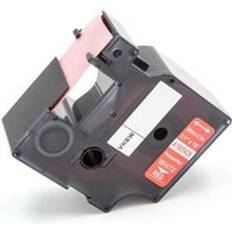 VHBW Label Tape Compatible With Dymo Rhino 4200 5000 5200 6000 1000 3000 Label Printer 24 mm White On Red Vinyl