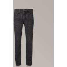 Poplar Motorcycle Jeans Men's Cotton & Cordura Blend Washed Black W33L32