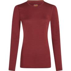 Base Layer Tops on sale Icebreaker Women's Oasis L/S Crewe Merino base layer XL, red