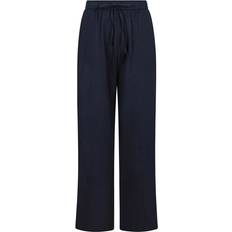 Neo Noir Blåa Byxor & Shorts Neo Noir Relaxed Fit Linnebyxor - Blue