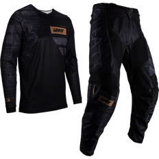 Motorcycle Suits on sale LEATT 3.5 Ride Kit Mosaic 2025 Motocross Jersey Pants Set - Black/Grey/Gold