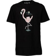 Hurley Kläder Hurley Shaka Flam Tee Black, Unisex, Kläder, T-shirt, Svart