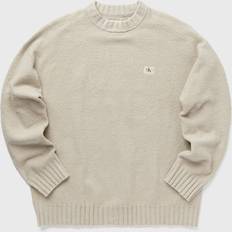 Calvin Klein Elastan/Lycra/Spandex Tröjor Calvin Klein Relaxed Cotton Bouclé Jumper Grey