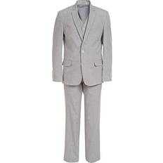 Suits Children's Clothing on sale Calvin Klein Boys' Big 3-Piece Formal Suit Set, Silver Metal, Husky