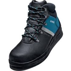 Blue Safety Boots Uvex 3 Asphaltpro Safety Work Boots - Black/Blue
