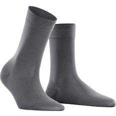 Silver Strumpor Falke Women Cotton Touch Darkgrey 35/38