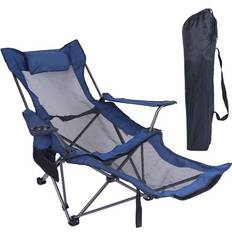 Fresh Fab Finds Foldable Camping Chair Heavy Duty with Reclining Backrest