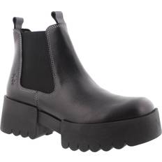 Fly London Black Chelsea Boots Fly London womens boots exia123fly casual chelsea ankle rug leather