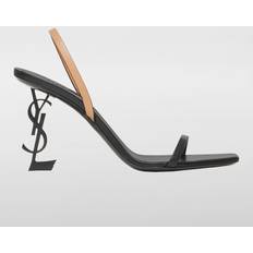 サンダル・ミュール SAINT LAURENT Women Sandals 650986DWE00 1000 Black Saint Laurent Platform Sandal in Nero | FWRD