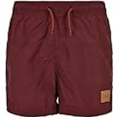 Röda Badbyxor Barnkläder Urban Classics Boy's Boys Block Swim Shorts Badbyxor, Cherry, 122/128