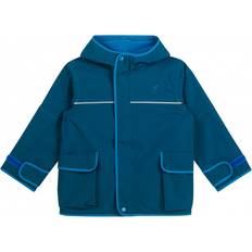 Cappuccio Rimovibile Giubbotti Impermeabili Finkid Kid's Tuulis Eko Waterproof jacket 110/120, blue