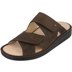 Herren - Nubukleder Slides Finn Comfort Danzig Soft Herren Pantolette braun barrel Nubukleder Schuhgröße: