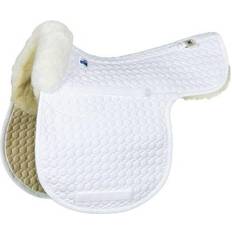 M Saddle Pads E.A. Mattes Gold All Purpose Contour Pad with Bare Flaps/Sheepskin Trim