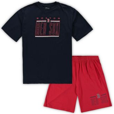 Cotton Pajamas Concepts Sport Men's Navy, Red Boston Red Sox Big and Tall T-shirt and Shorts Sleep Set Navy, Red Navy/Red (3XT)