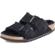 Birkenstock Slides Birkenstock Arizona Shearling (Black) BLACK