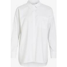 Pitkä Paidat Vila Paita ViDarma L/S Button Shirt - Valkoinen