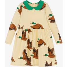 Mini Rodini Dresses Children's Clothing Mini Rodini Girls Yellow Cotton Duck Print Dress (18-36 month)