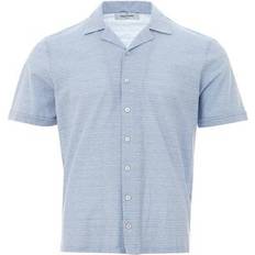 Hemden Gran sasso Elegant Linen-Cotton Men's Shirt - Light Blue