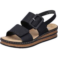 Rieker 43 Sloffen en Sandalen Rieker 62950 Sandalen - Zwart