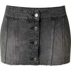 Denim Skirts - Grey Weekday Rock grey denim