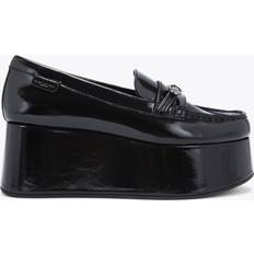 Patent Leather Loafers Kurt Geiger London Leather Mayfair Platform Loafers black