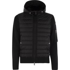 Moncler Hooded Down Knit Jacket - Black