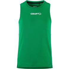 Gröna Linnen Barnkläder Craft Rush tank top till barn, Team green (158/164)