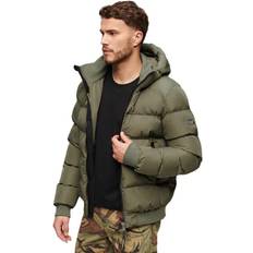 Superdry Men's Sports Puffer Bomber Jacket - Green