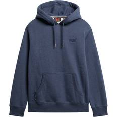 Superdry Uomo Top Superdry Essential Hoodie Logo - Marineblau