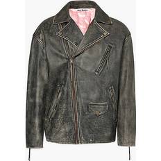 Acne Studios Outerwear Acne Studios Men's Liker Sanding Leather Jacket Black