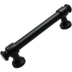 10-Pk 3-3/4 in. Center Matte Black Cabinet Pull - Matte Black (5.0 in x 0.5 in x 1.25 in)