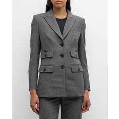 Viscose Jackets Veronica Beard Nalani Dickey Jacket HEATHER GREY