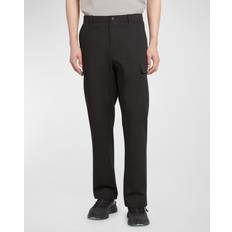 Moncler Men Trousers Moncler Black Logo Patch Cargo Pants - Black