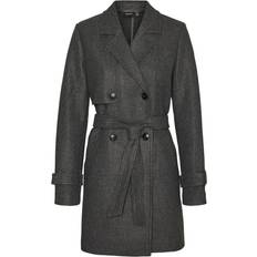 Kläder Vero Moda Vmpopamy Trenchcoat Dark grey melange