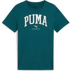 Elastan T-Shirts Puma T-shirt Grün Figurbetont für Damen