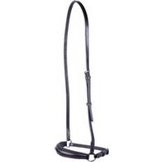 Pony Bridles PREMIERE German leather horse noseband with studs Noir