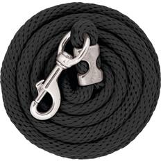 Longes Chevaux Weaver Attache De Remorque Lastique Cuir 10 Pi - Noir