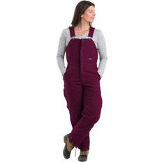 Purple Work Clothes Berne Petite Plus Softstone Duck Insulated Bib Overall Plum (XL Short)